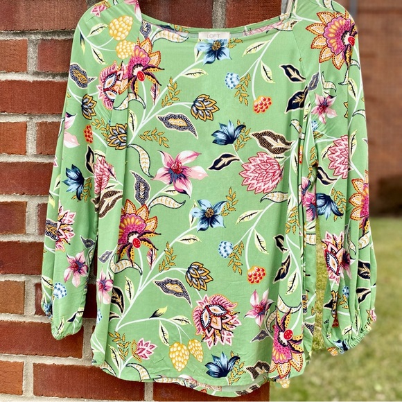 Loft colorful floral top - Picture 7 of 7